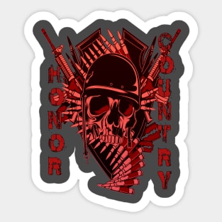 Skull Hero Sticker